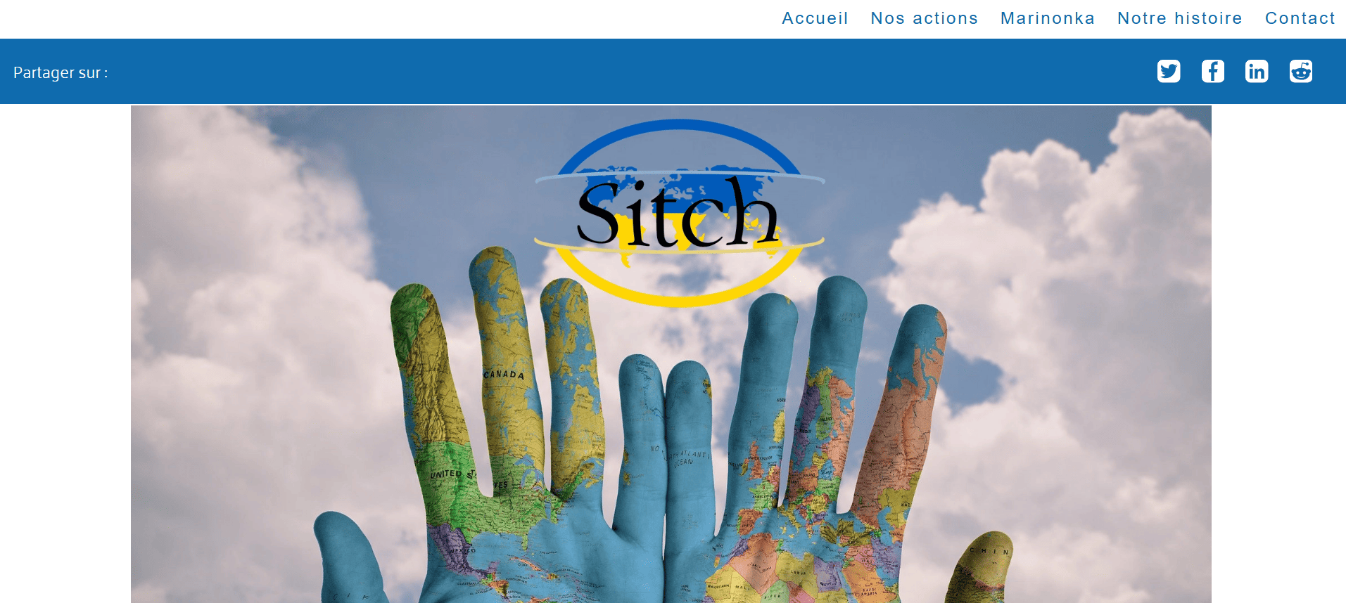 Une capture d'écran d'un site web